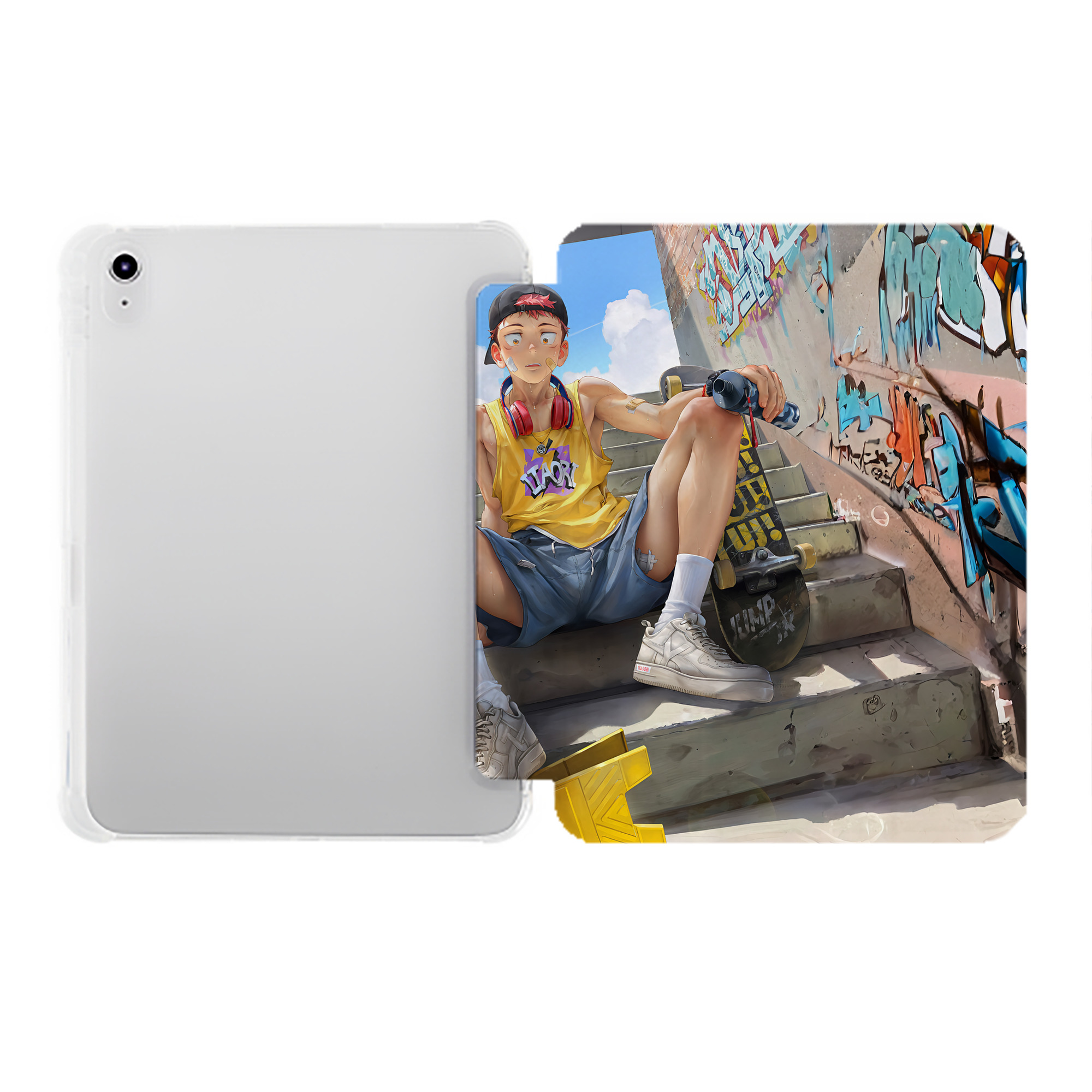 （画像用） SPY×FAMILY间谍家家酒 IPad ケース ペン収納付き 三つ折りスタンド PUレザー×シリコン 対応機種9.5/10.5/10.9インチ